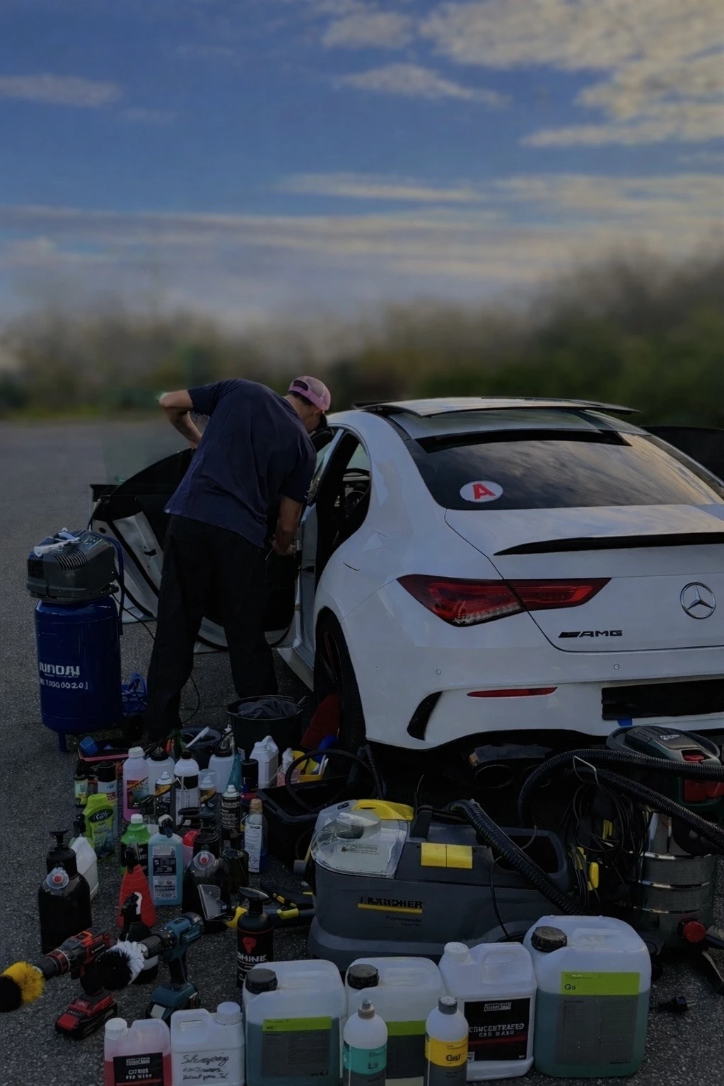Nettoyage de précision intérieur voiture
